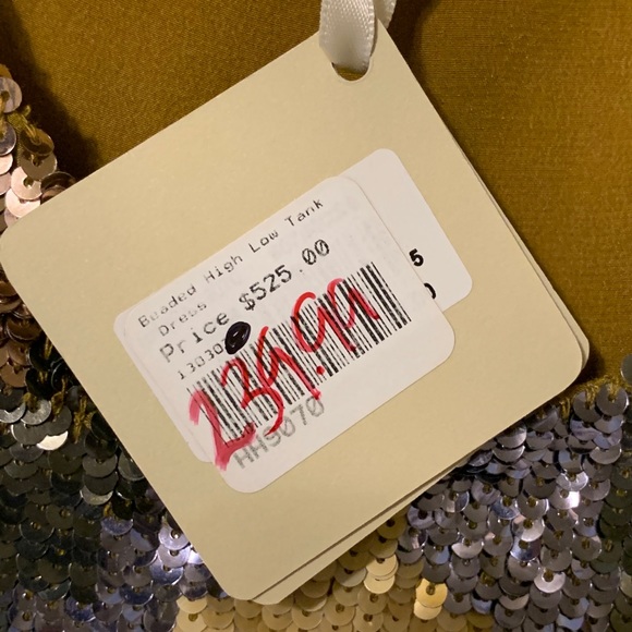 Haute Hippie high low sequin silk dress - Picture 6 of 8